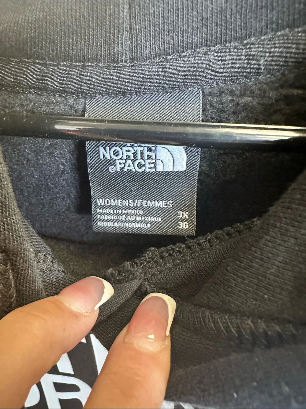 The North Face Black Pullover Hoodie with White Logo